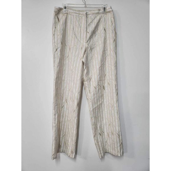 Anthropologie Porridge Kelyn Striped Trousers Size 8 - Picture 5 of 7